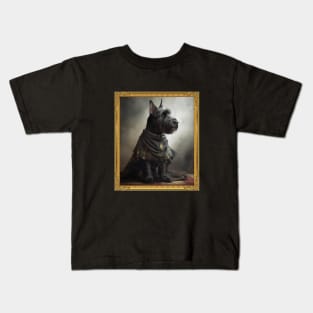 Stalwart Scottish Terrier - Medieval Chieftain  (Framed) Kids T-Shirt